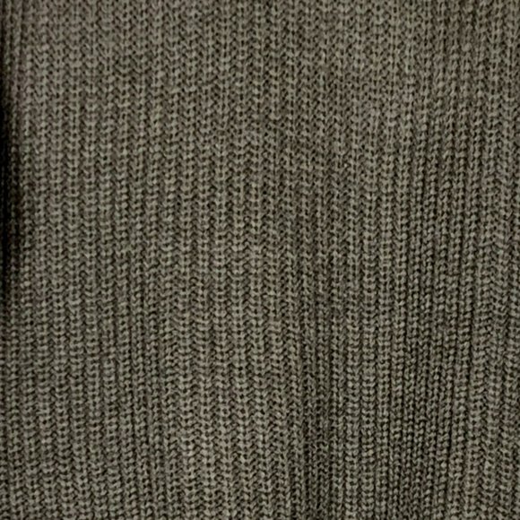 2/$25 - HAGGAR Gray Knit Chunky Collar Zip Sweater - Picture 4 of 5